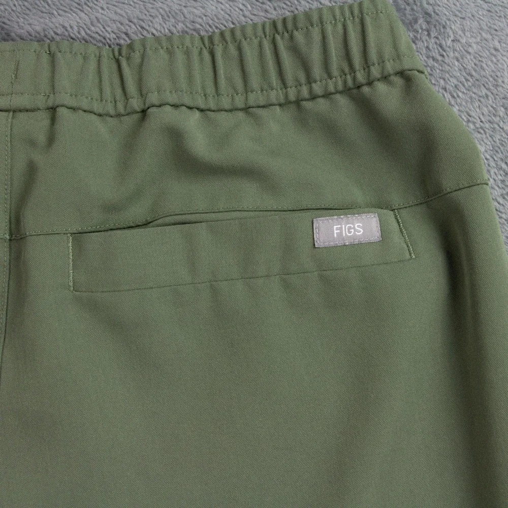 FIGS Technical Collection Mens S Olive Green Jogger Scrub‎ Pants
